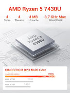 FIREBAT Ryzen 4300U Mini PC with Triple 4K Display Output