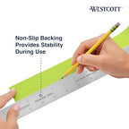 Westcott ZC-24 24-inch Zero Center Stainless Steel Ruler