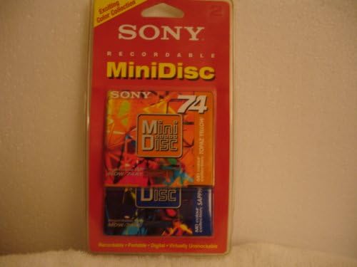 Sony MDW-74AL MiniDisc - 2 Pack