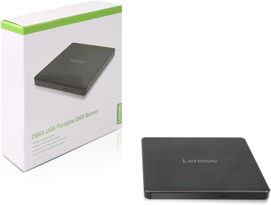Lenovo 888015471 Slim External DVD Burner DB65