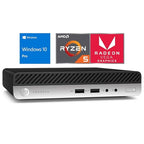 HP EliteDesk 705 G4 Mini Ryzen 5 Desktop PC (Renewed)
