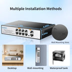 GALENAPIX 8-Port 24V Passive PoE Switch with Gigabit Uplinks