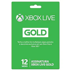 Microsoft Xbox Live 12 Month Gold Subscription Card