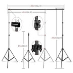 XJPWZER Photo Studio Lighting Kit with Chroma Key Backdrops