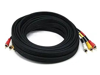 Monoprice 100126 RCA Stereo Audio Video Cable 25ft