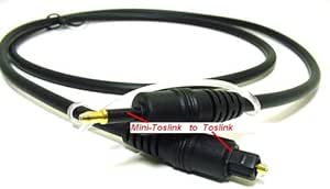Monoprice 101556 Optical TosLink to Mini TosLink Cable (2-Pack)