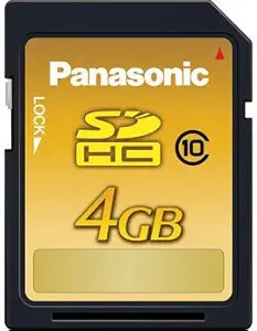 Panasonic RP-SDW04GU1K 4GB SDHC Class 10 Card — main product image