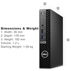 Dell 7010 MFF i7 Mini Desktop 32GB RAM 1TB SSD Win 11 Pro