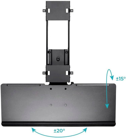 Monoprice 124639 Adjustable Ergonomic Keyboard Tray - Black