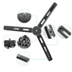 Toyvian Foldable Aluminum Mini Tabletop Tripod