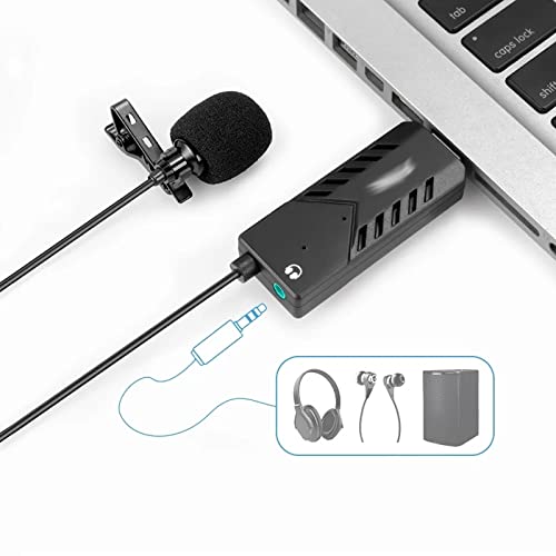 OISNGWNG Lavalier Clip-On Cardioid Condenser USB Microphone — main product image