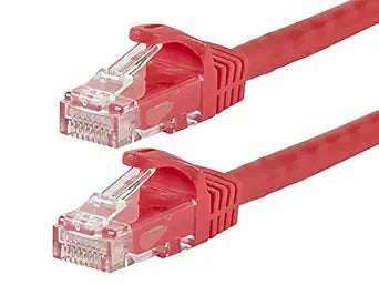 Monoprice 111359 Cat5e Ethernet Cable - 5ft Red, Snagless, UTP — main product image