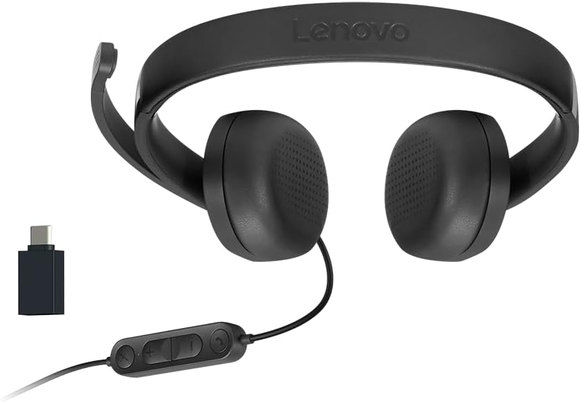 Lenovo GXD1R27243 USB-C Wired Headset Noise-Canceling Mic