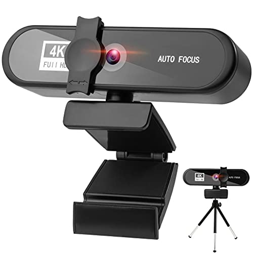 DDYYDS 4K Plug-and-Play Webcam with Privacy Shutter — main product image