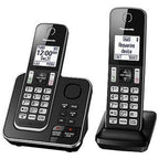 Panasonic KX-TGD392B DECT 6.0 2-Handset Landline Phone (Renewed)