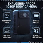 ASHATA Explosion-Proof 1080P Infrared Body Camera