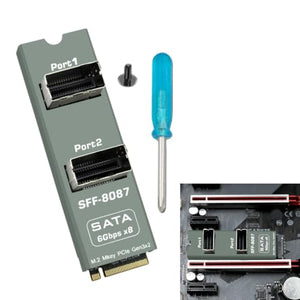 Kfwfuaee PCIe Gen3 SFF-8087 Dual-Port HBA Storage Expansion Card