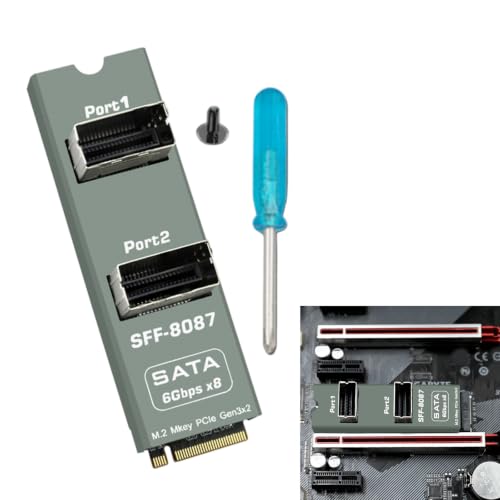 Kfwfuaee PCIe Gen3 SFF-8087 Dual-Port HBA Storage Expansion Card — main product image