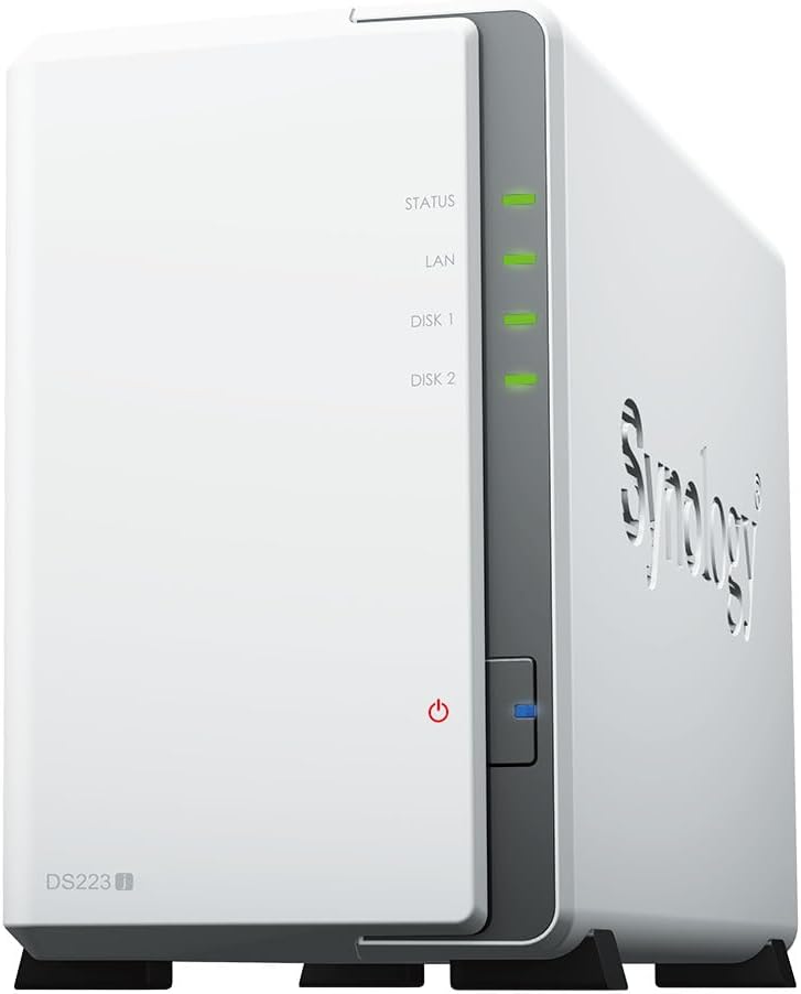 Synology DS223j 24TB 2-Bay NAS with 2x 12TB IronWolf Drives