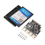 casendy 2.5-Inch 4-Slot Micro-SD to SATA Adapter Card