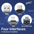 BoxWave AllReader Four-Interface SD and microSD Card Reader