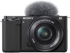 Sony ILCZV-E10L/B ZV-E10 Vlogging Mirrorless Camera Bundle - Renewed