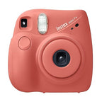 FujiFilm Instax Mini 7+ Camera Bundle Light Coral - 10 Film Pack