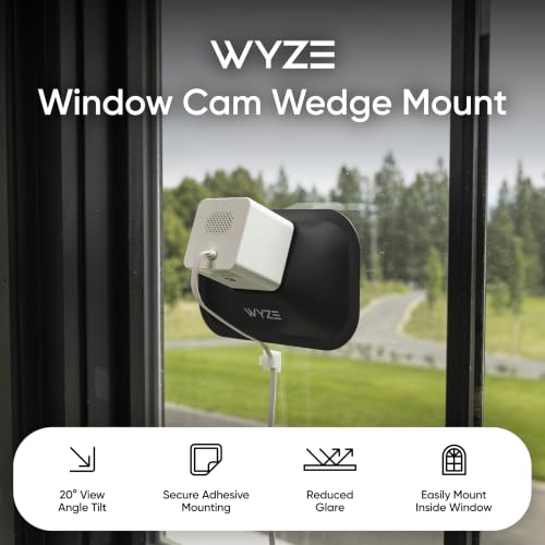 WYZE Window Cam Wedge Mount, Fixed 20-Degree Glare-Reducing Tilt — main product image