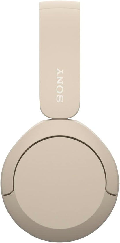 Sony WH-CH520 Wireless Headphones - Bluetooth, On-Ear, Beige