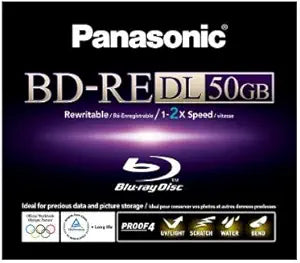 Panasonic LM-BE50WE Blu-Ray Discs 50GB — main product image