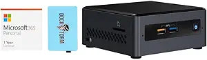 Intel BOXNUC7CJYHN Mini PC Celeron, 8GB RAM, 2TB SSD, Win 10 + MS 365