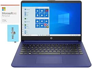 HP 14z-fq1000 Ryzen 3 Laptop 256GB SSD Bundle