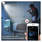 ZOMMRFVA Dual-Lens 8MP Waterproof WiFi Pan-Tilt Security Camera