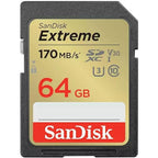 SanDisk Extreme UHS-I U3 64GB SDXC Memory Card 150MB/s