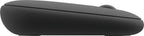 Logitech Pebble M350 Wireless Silent Mouse Bluetooth USB Graphite Renewed