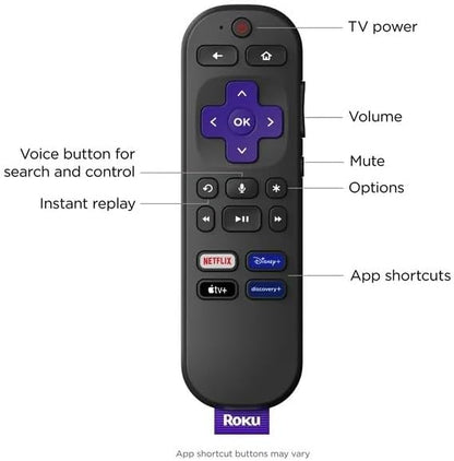 Roku Streaming Stick 4K HDR Dolby Vision Player