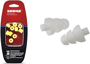 Shure EAYLF1 Foam Sleeves Earphones Triple Flange