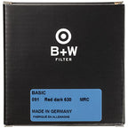 B+W 1102706 86mm Basic Black & White Dark Red Filter