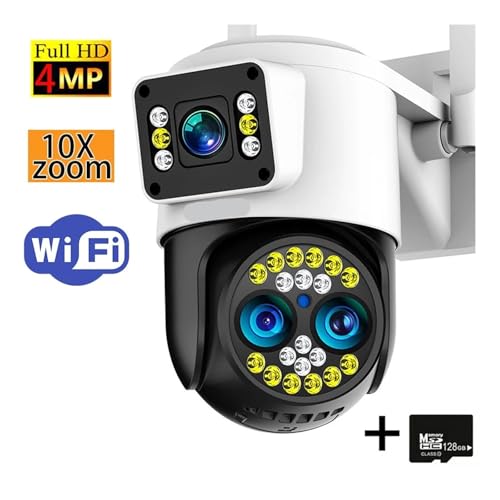 ZOMMRFVA 4K Triple-Lens 10X Zoom Outdoor Security Camera — main product image