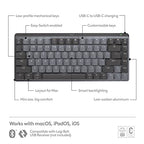 Logitech MX Mechanical Mini Mac Wireless Keyboard Quiet Keys