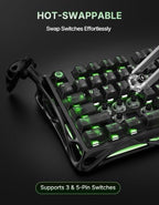 GravaStar Mercury K98 Pro Wireless Mechanical Gaming Keyboard