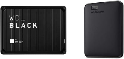 Western Digital WD_Black P10 5TB Game Drive & Elements 2TB Bundle