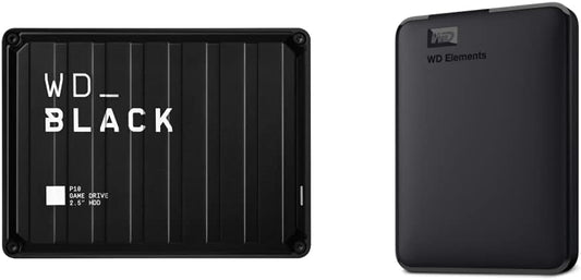 Western Digital WD_Black P10 5TB Game Drive & Elements 2TB Bundle