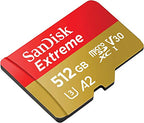 SanDisk 512GB_TF_Extreme_x2_R4 Extreme GoPro Hero 10 MicroSD Card