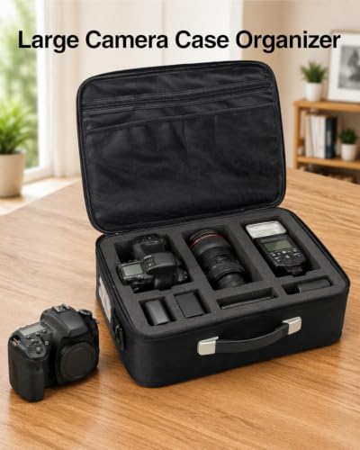 Luxtude Extra Large Hard Camera Case with Customizable Foam — main product image