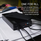 compatily LV22 26TB USB-C Portable External HDD with Hub
