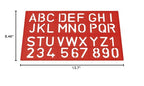 Westcott E-10600 00 Letters and Numbers Stencil - Assorted Colours