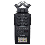 Zoom H6 All Black Portable Recorder Mic Bundle