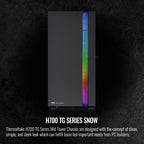 Thermaltake CA-1Y1-00M1WN-00 H700 TG Black Mid Tower ARGB Case