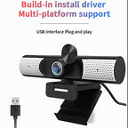DDYYDS 1080P Webcam with Privacy Cover and Built-In Speaker